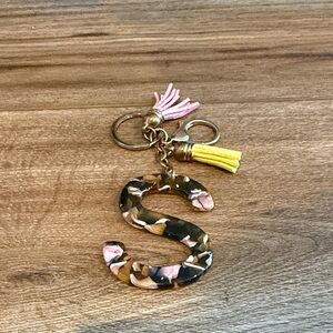 Floral Keychain with Tassels